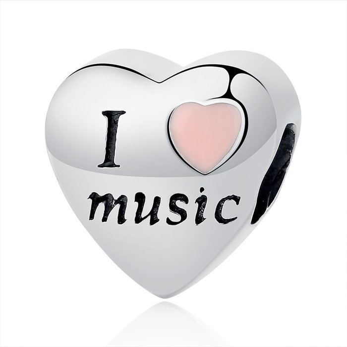 Talisman din argint i love music
