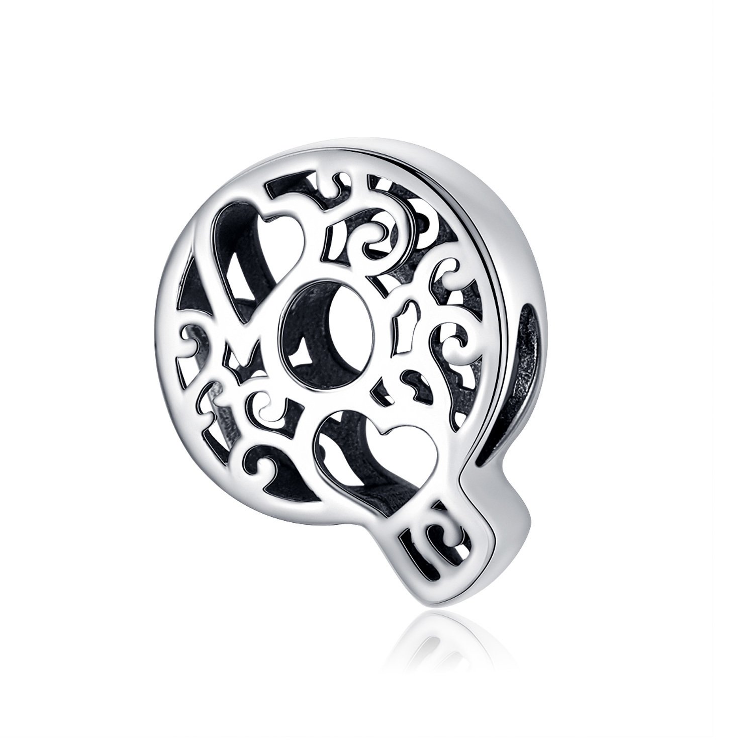 Talisman din argint in love with letter q