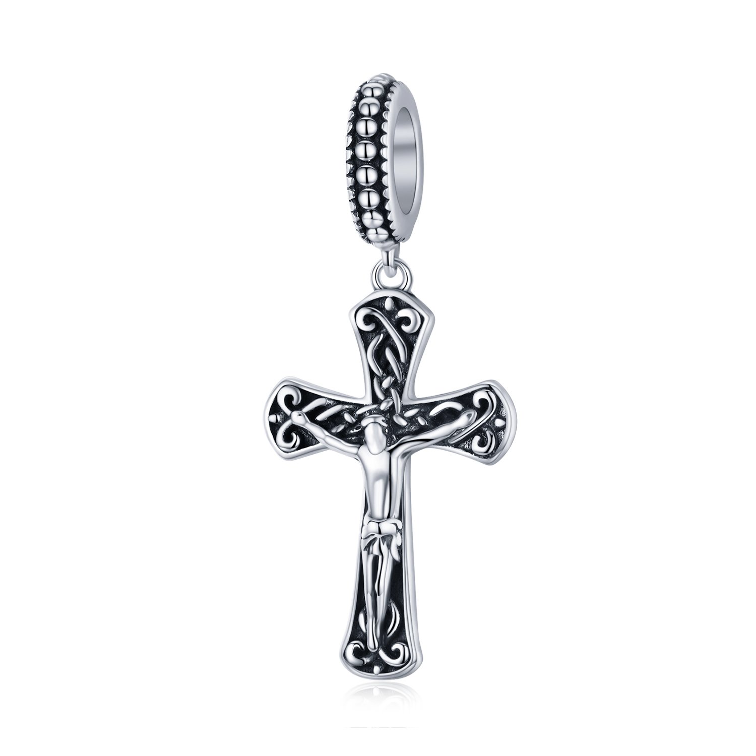Talisman din argint jesus cross charm