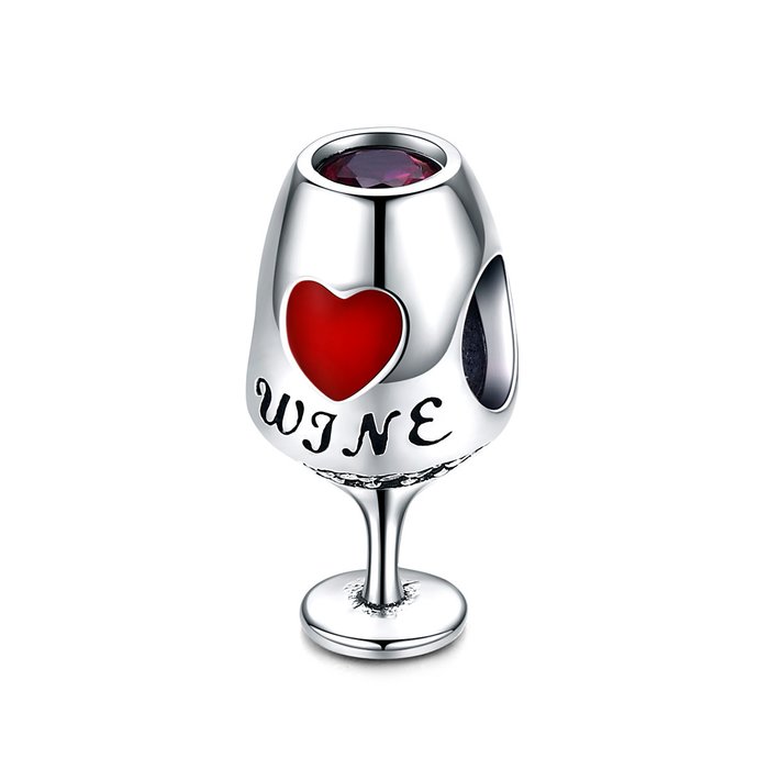 Talisman din argint love wine