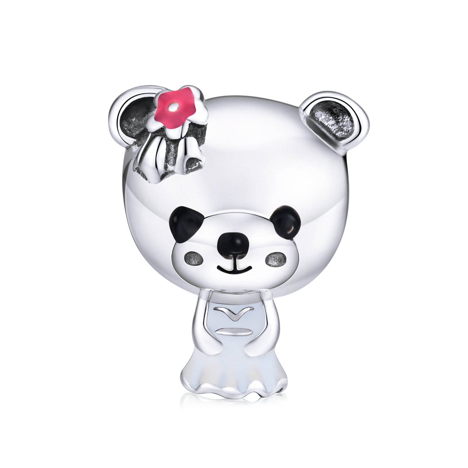 Talisman din argint miss teddy bear
