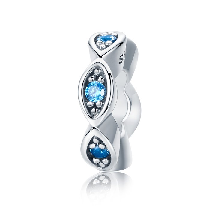Talisman din argint ocean blue crystals
