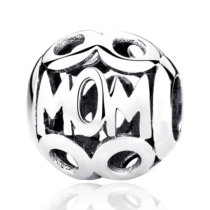 Talisman din argint patinat silver mom