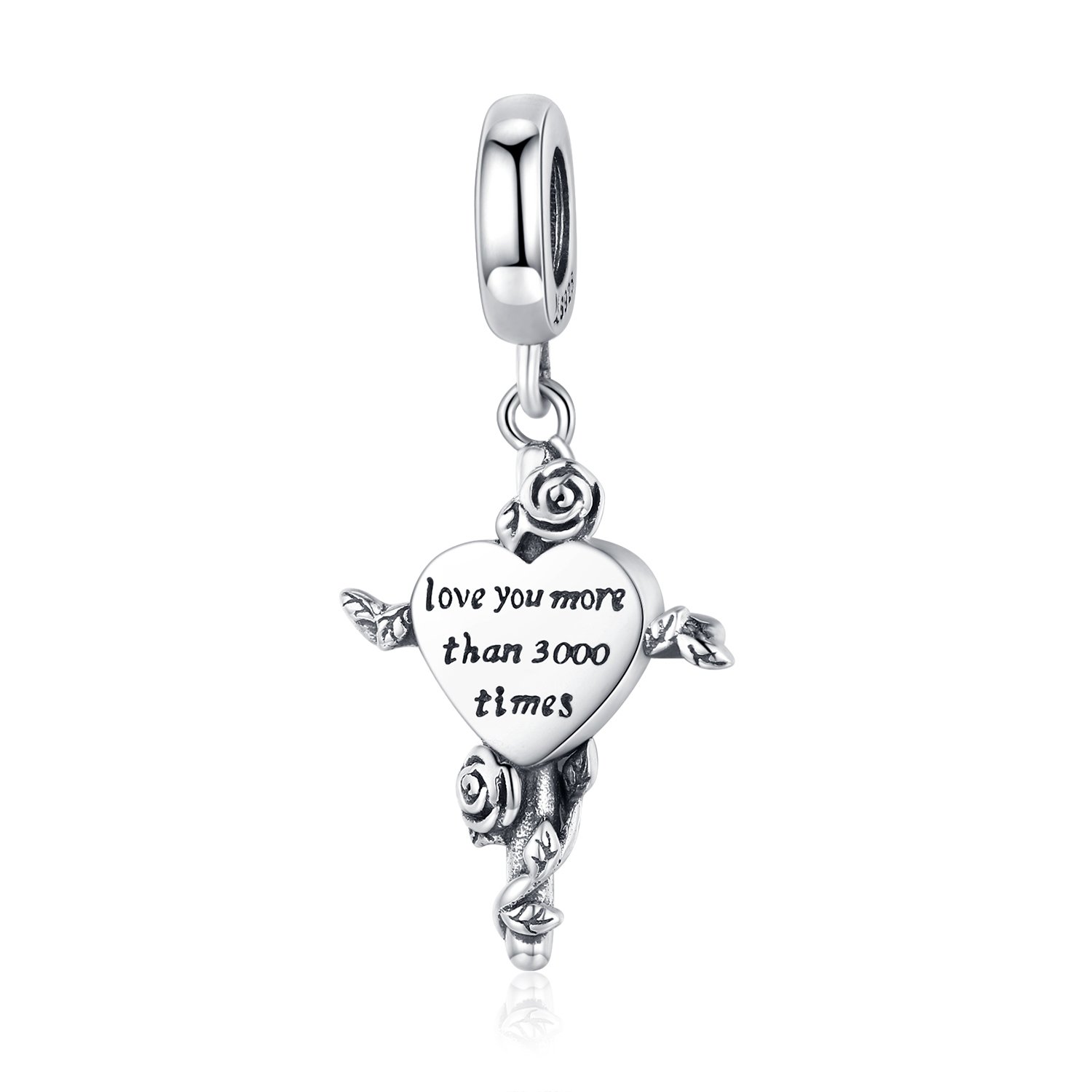 Talisman din argint pattern heart