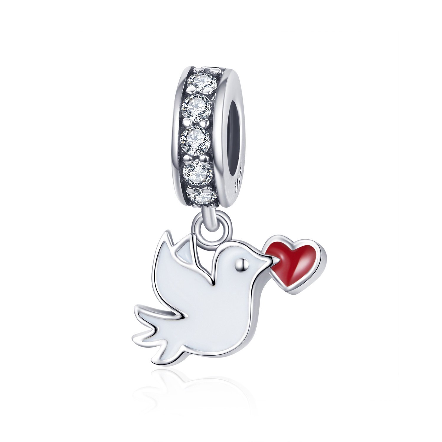 Talisman din argint pigeon of love