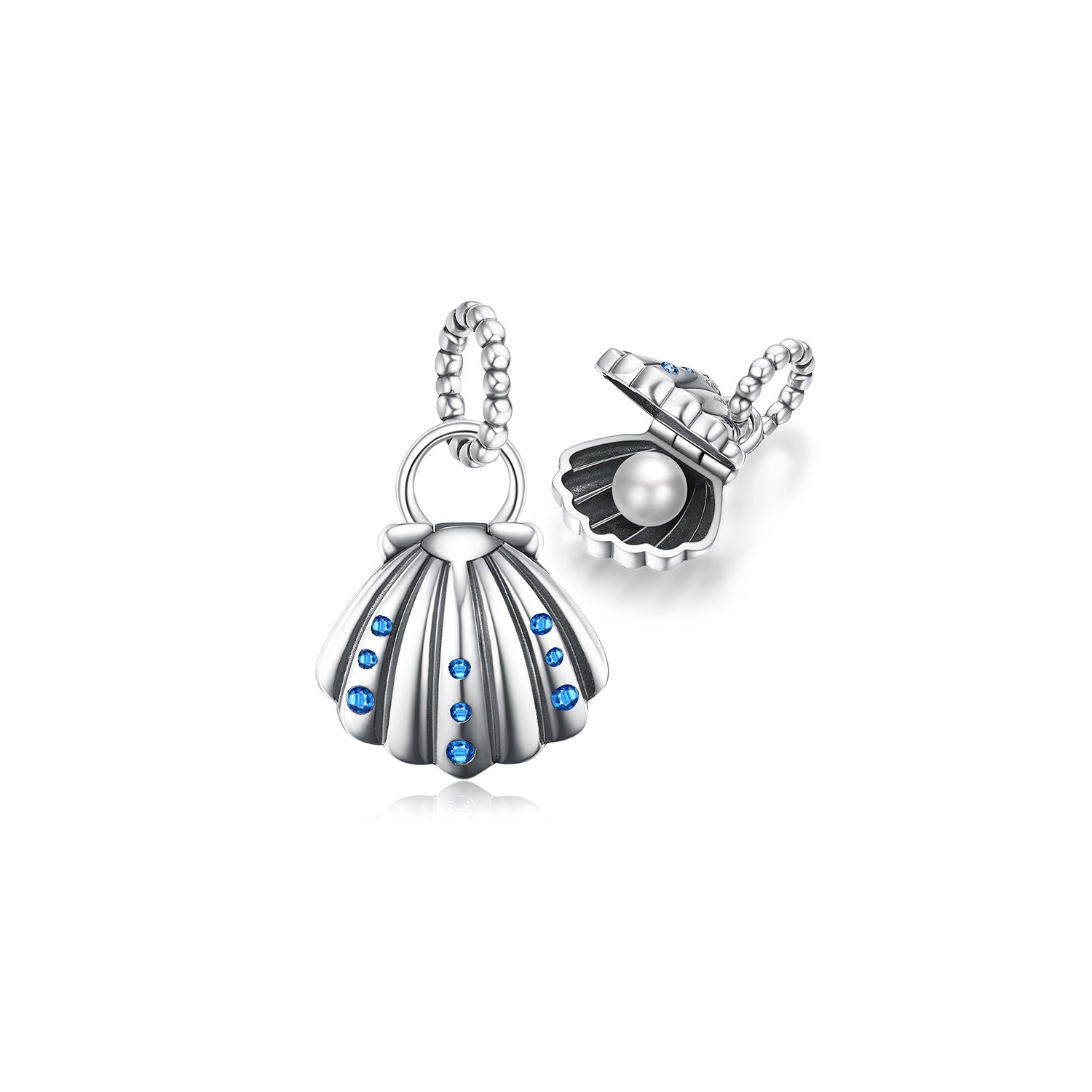 Talisman din argint shell pearl