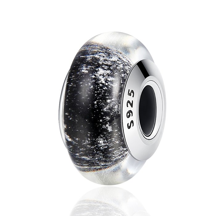 Talisman din argint si sticla silver night charm