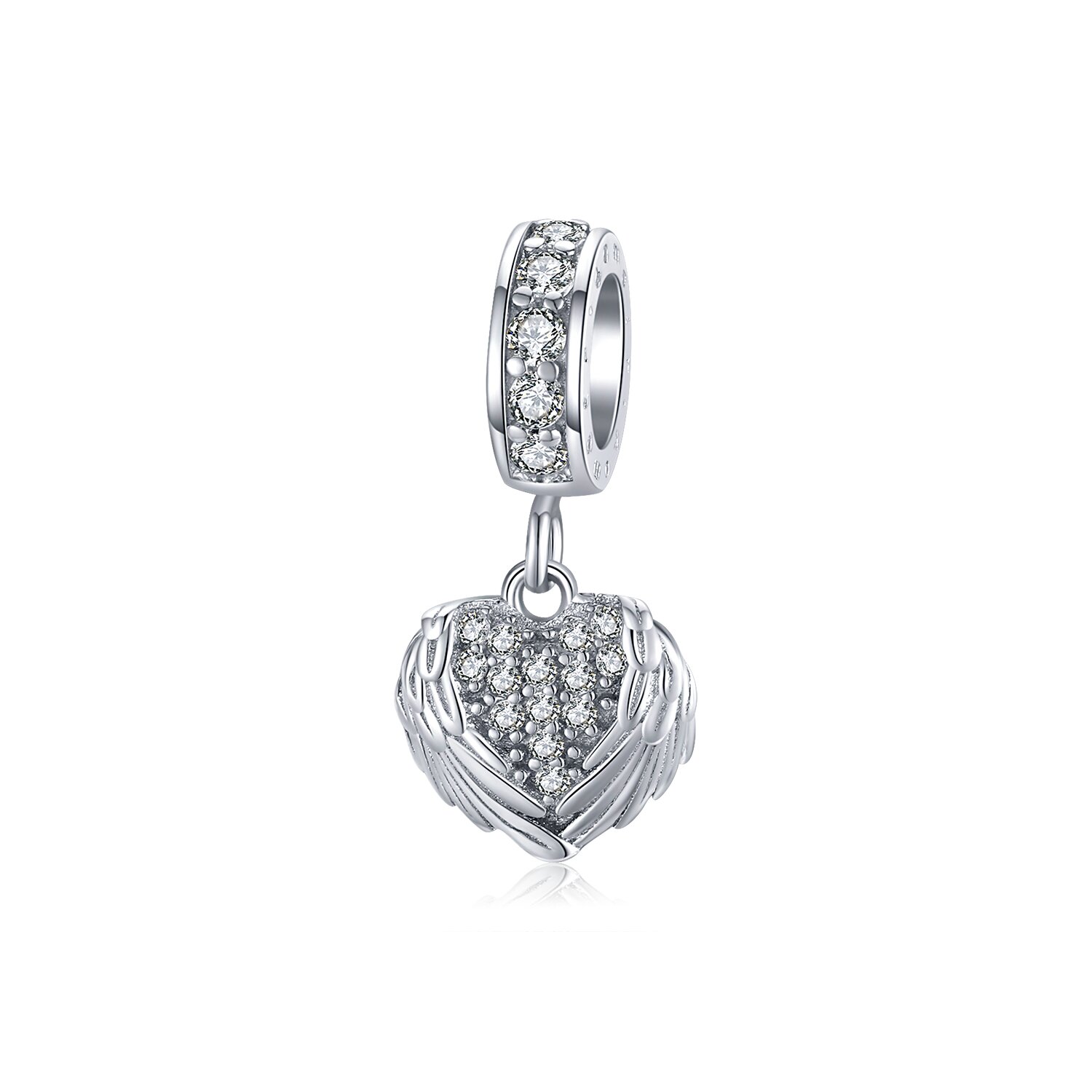 Talisman din argint silver crystals wings