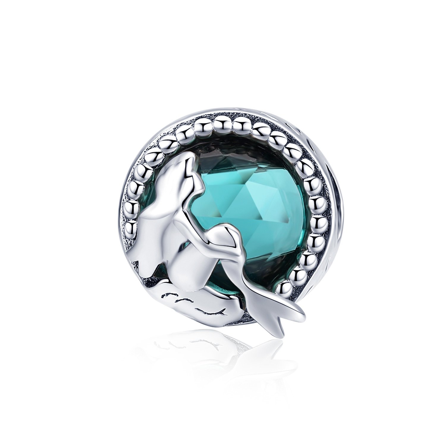 Talisman din argint silver glass mermaids