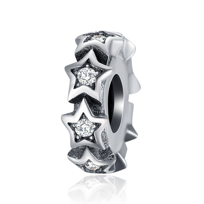 Talisman din argint star spacer