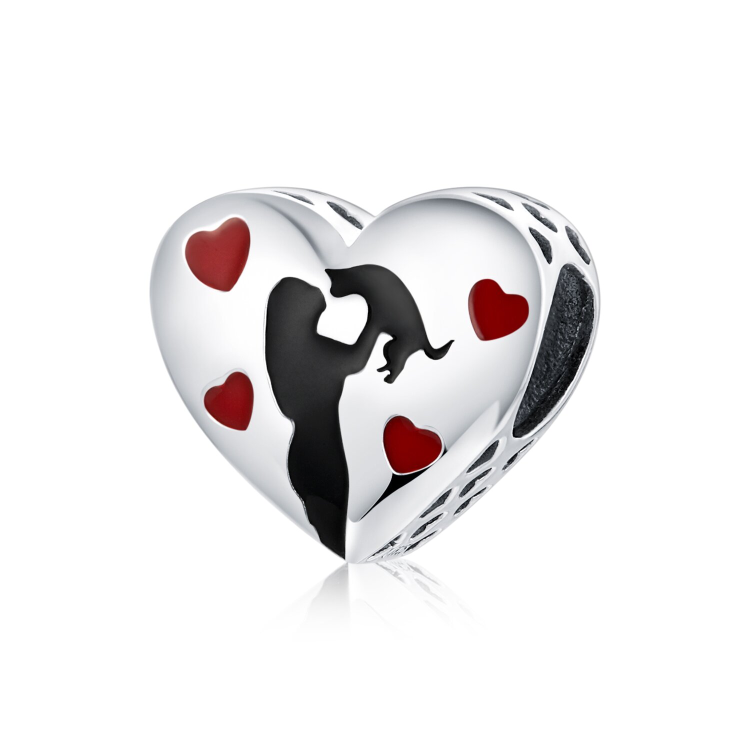 Talisman din argint the love for a cat