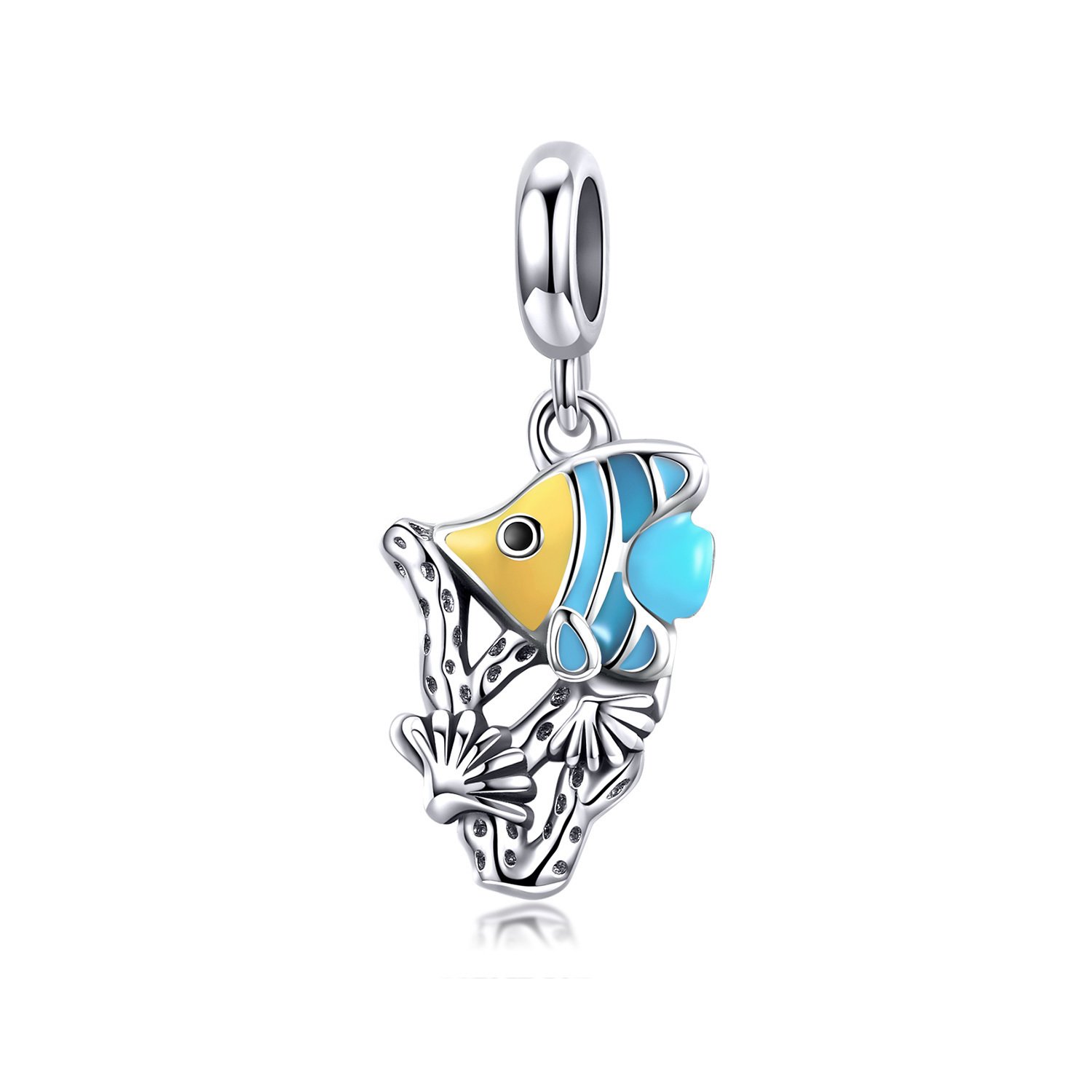 Talisman din argint tropial fish