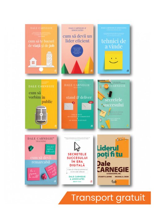 Pachet complet dale carnegie - set 9 carti