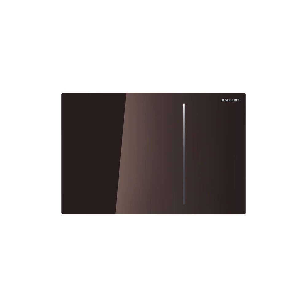 Clapeta de actionare Geberit Sigma 70 pentru rezervor 8 cm, sticla maro lucios cu actionare hidraulica