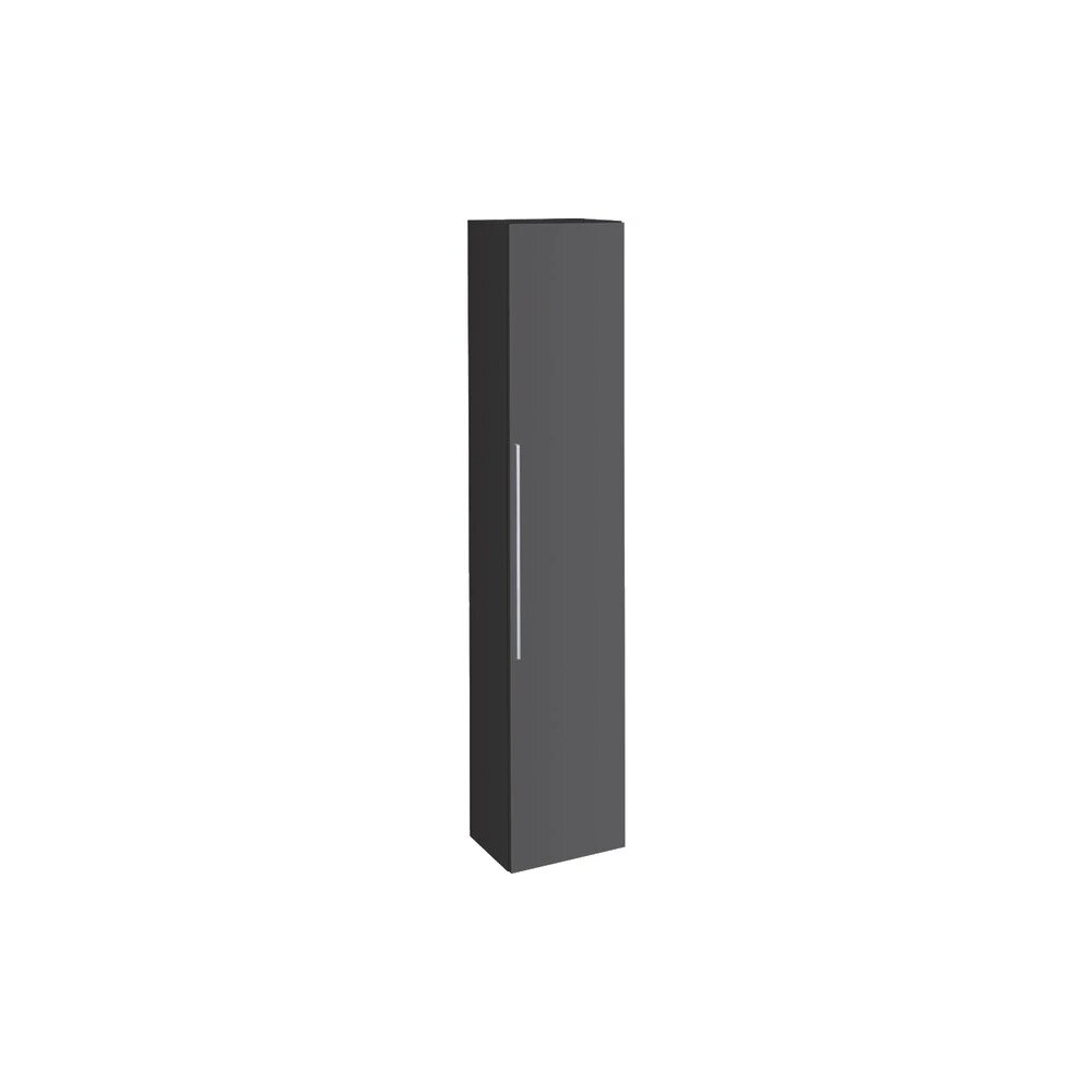 Dulap baie suspendat negru Geberit Icon 1 usa 36 cm