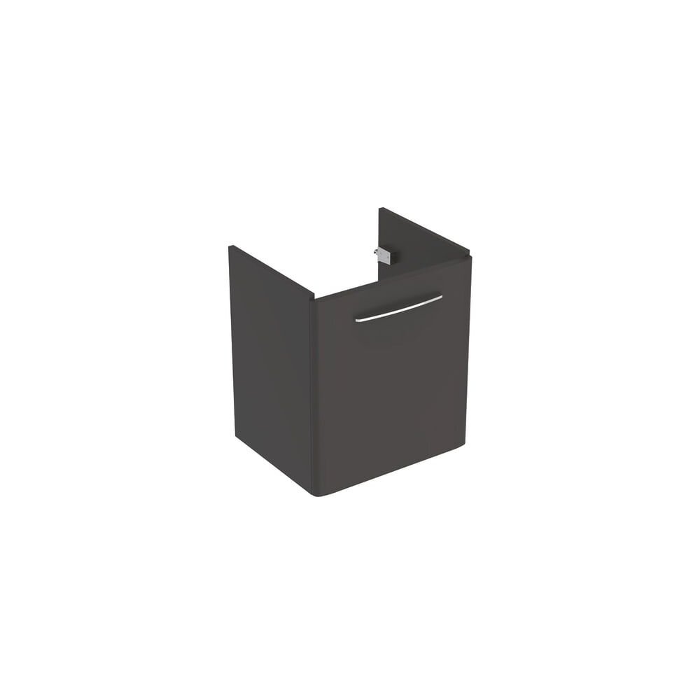 Dulap baza pentru lavoar suspendat Geberit Selnova Square negru 1 usa 60 cm