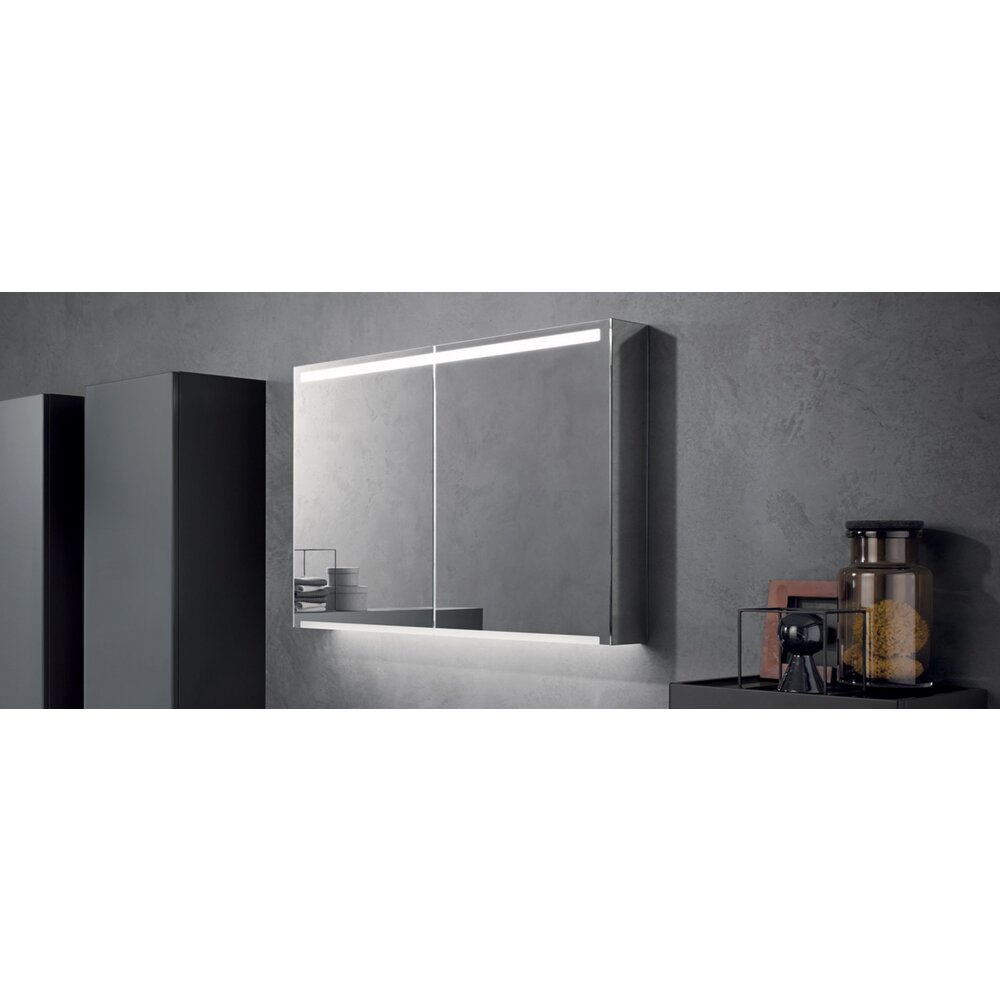 Dulap cu oglinda suspendat Geberit Option Plus reflectorizant 2 usi 75 cm