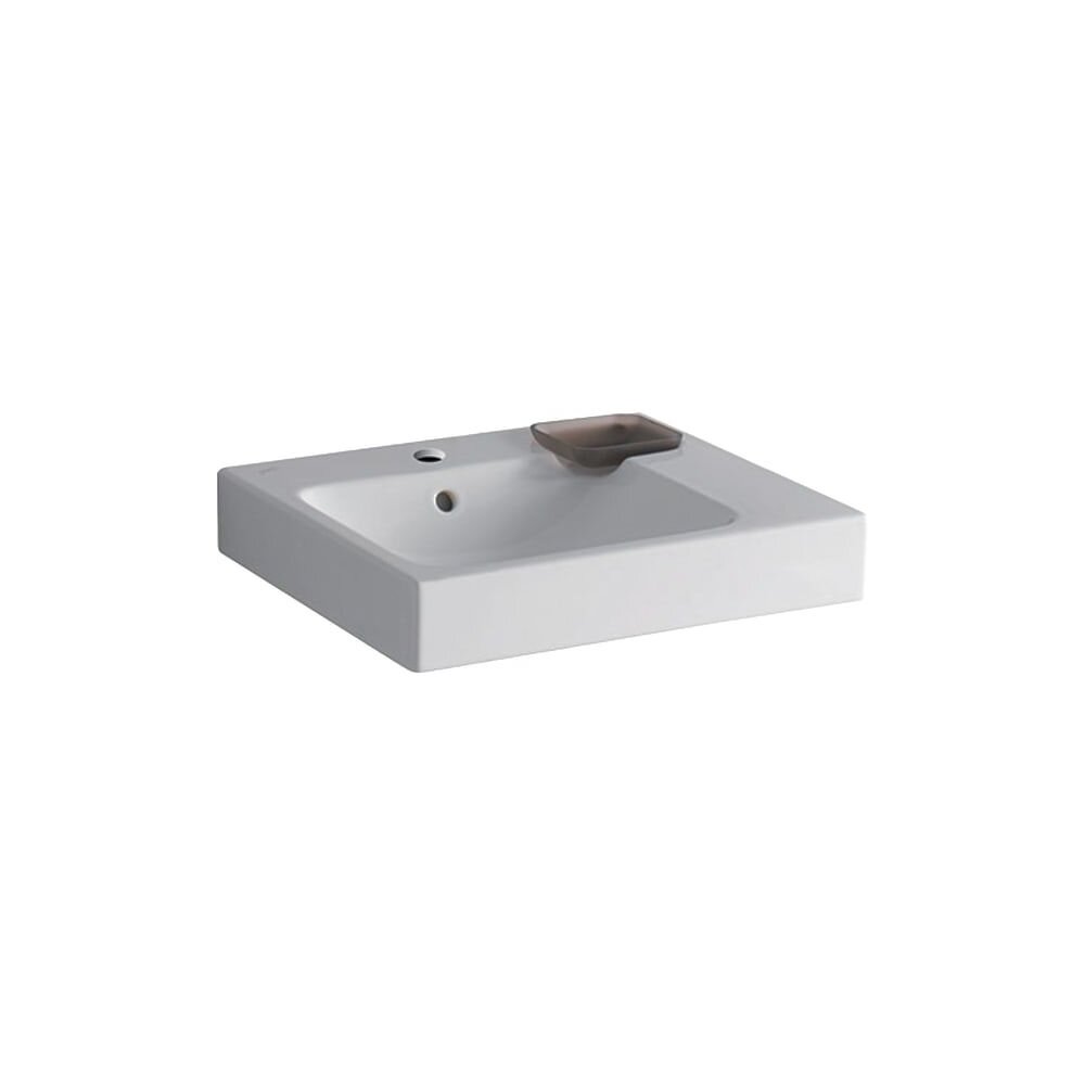 Lavoar pe blat Geberit Icon 50 cm cu bol decorativ dreapta