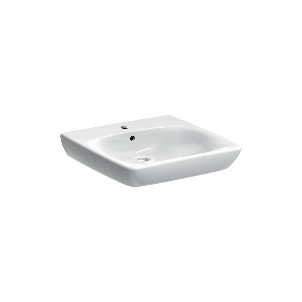Lavoar suspendat Geberit Selnova Comfort 55 cm cu orificiu baterie cu orificiu preaplin