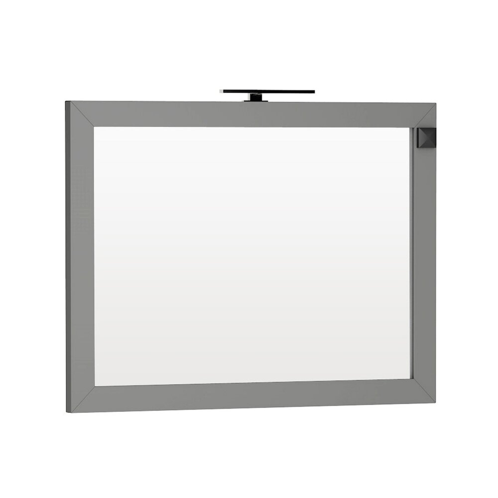 Oglinda cu iluminare si priza Oristo Wave gri 120×90 cm neakaisa.ro