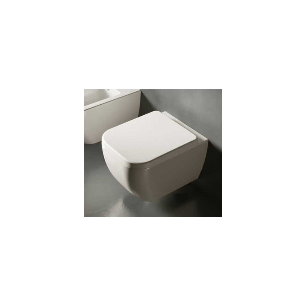 Set vas wc suspendat Hatria Bianca si capac soft close