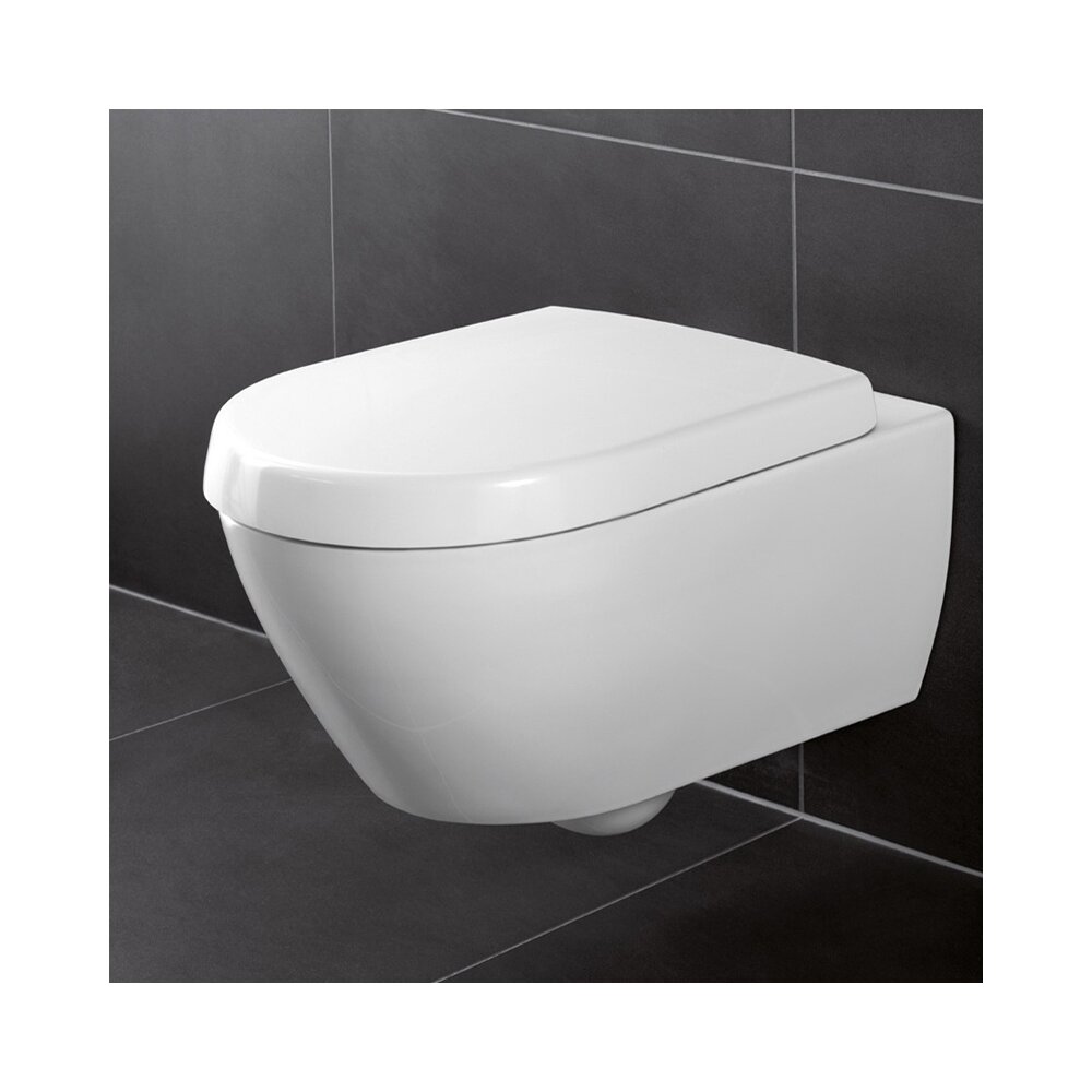 Set vas wc suspendat Villeroy&Boch Avento Direct Flush cu capac soft close imagine