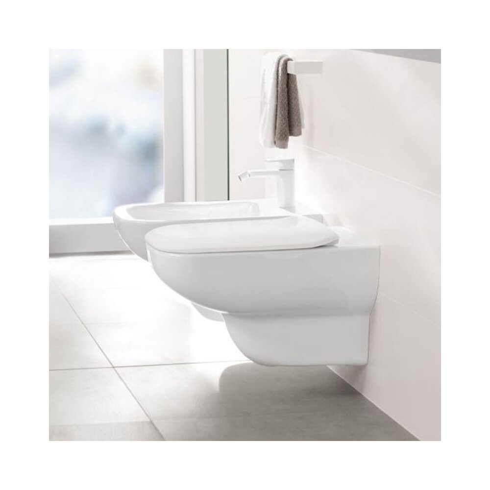 Set vas wc suspendat Villeroy&Boch Joyce Direct Flush cu capac slim soft close