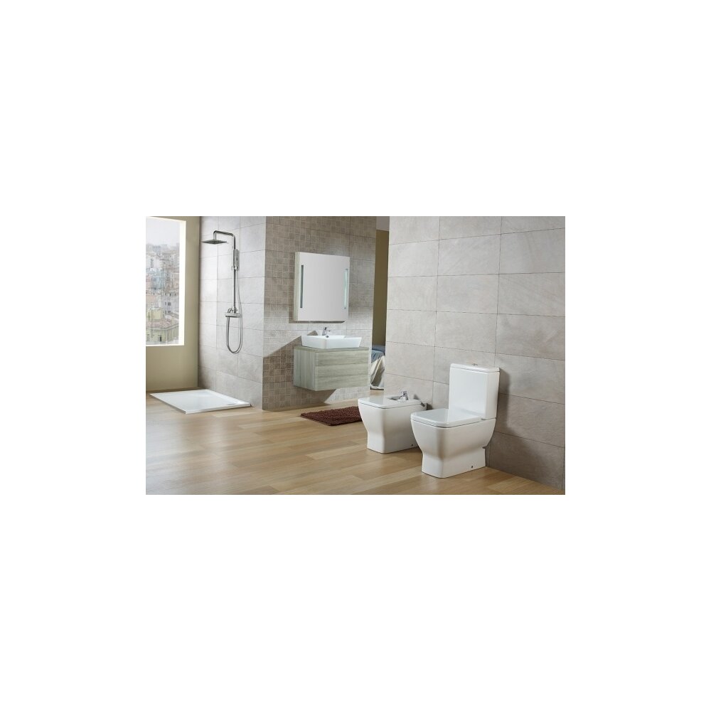 Vas wc pe pardoseala compact pentru rezervor asezat Gala Emma Square