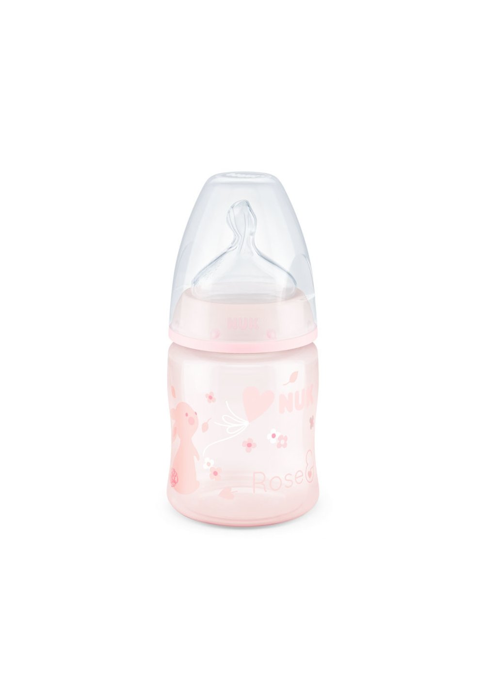 Biberon Nuk, First Choice+, 0-6 luni, 150ml, Baby rose