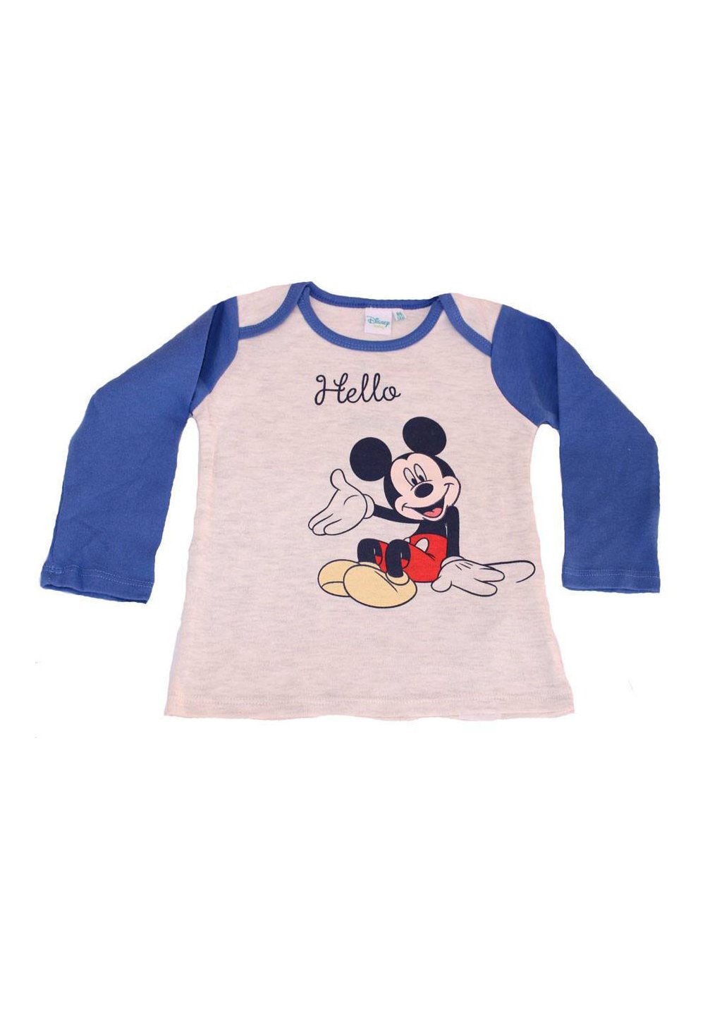 Bluza bebe, Hello Mickey, albastru