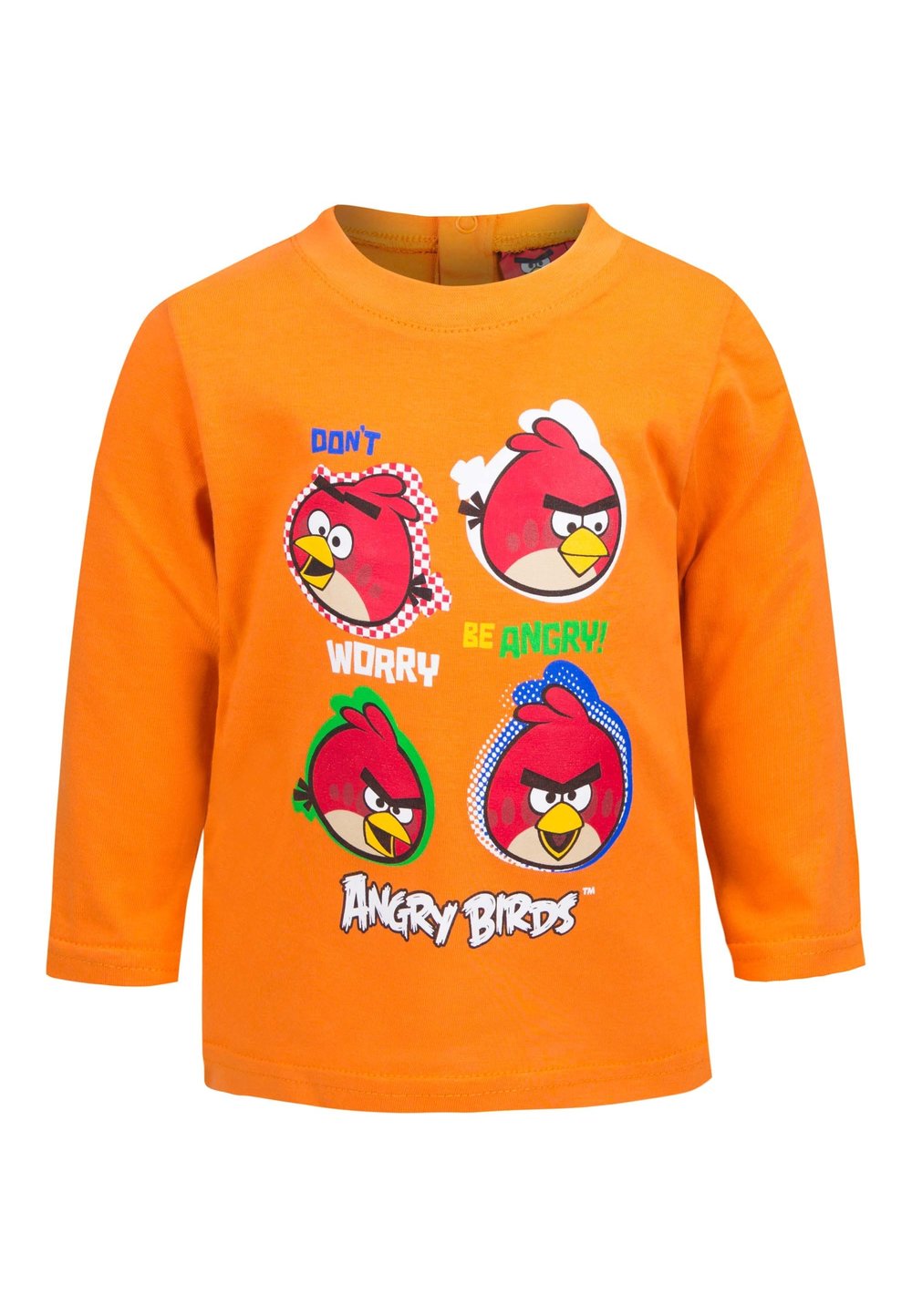 Bluza bebe, portocalie, Angry Birds imagine