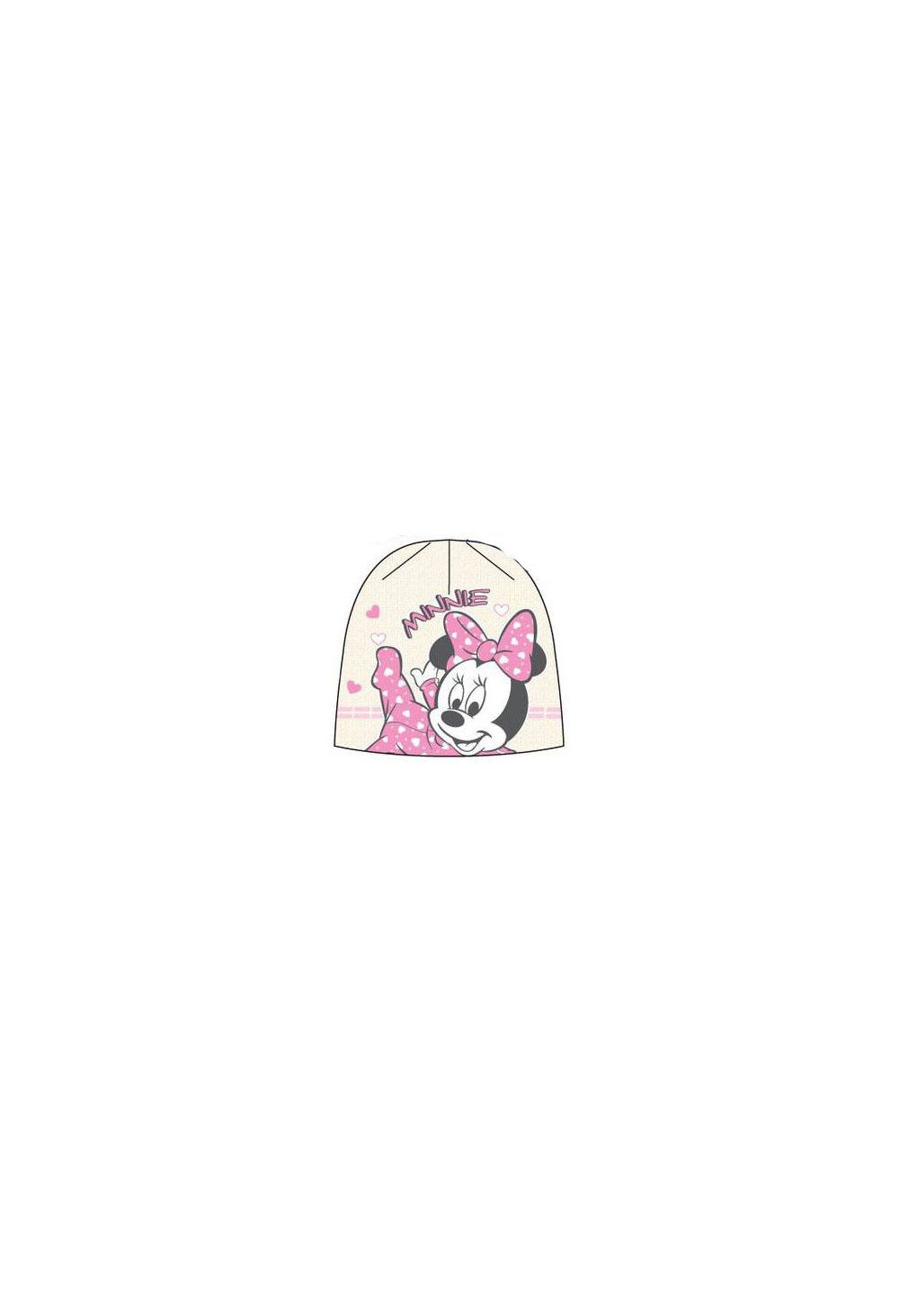 Caciula bebe, ivory, Minnie Mouse