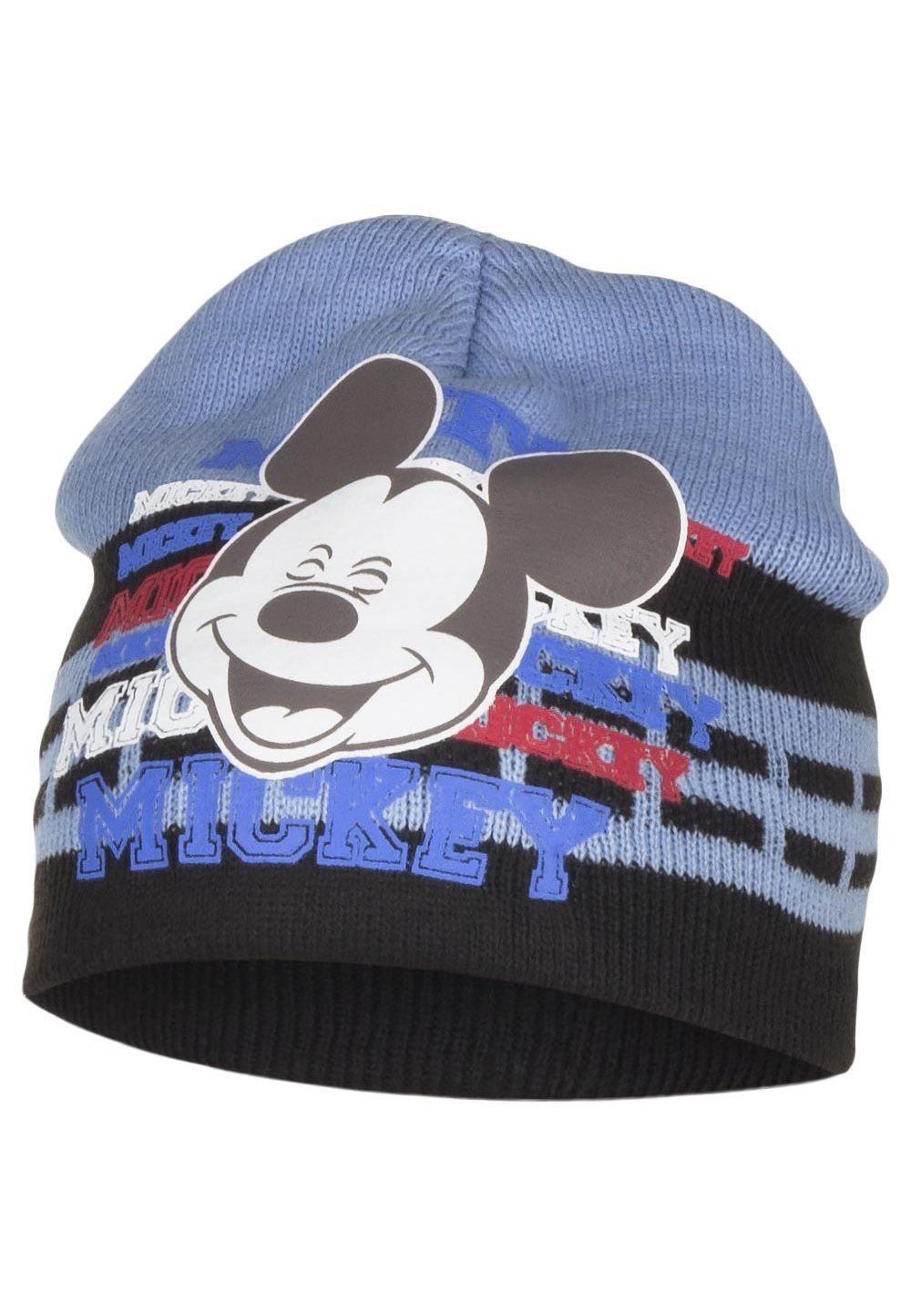 Caciula tip fes, Mickey, albastru cu maro