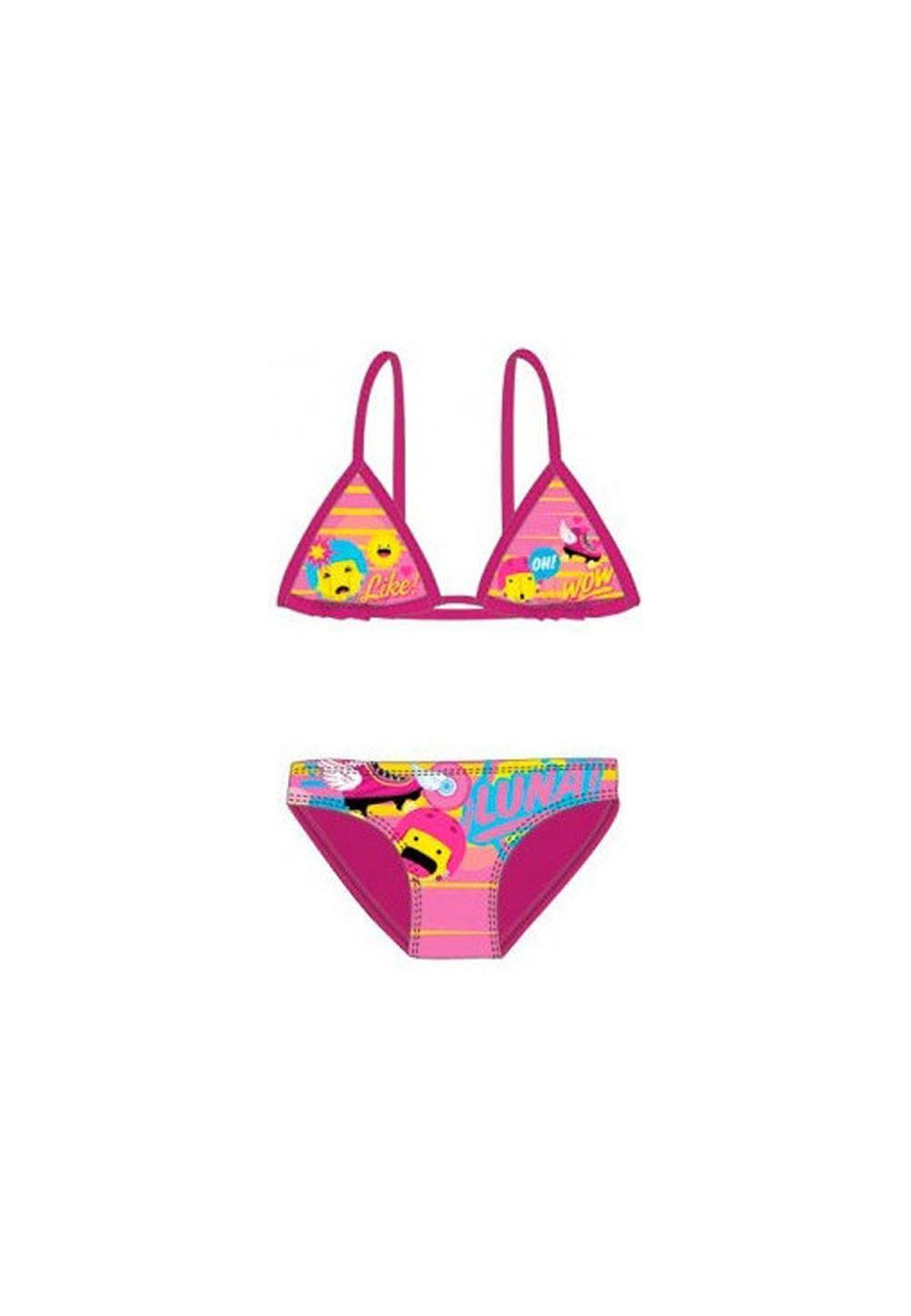 Costum de baie, 2piese, Soy Luna, roz inchis