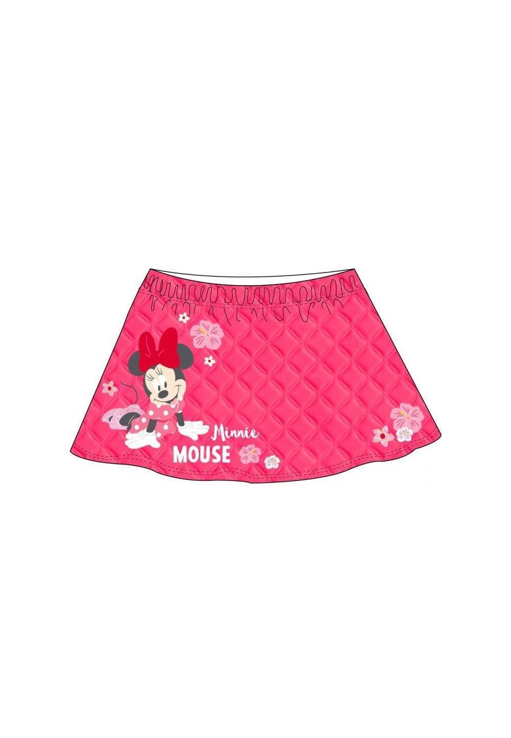 Fusta, Minnie Mouse, roz cu floricele