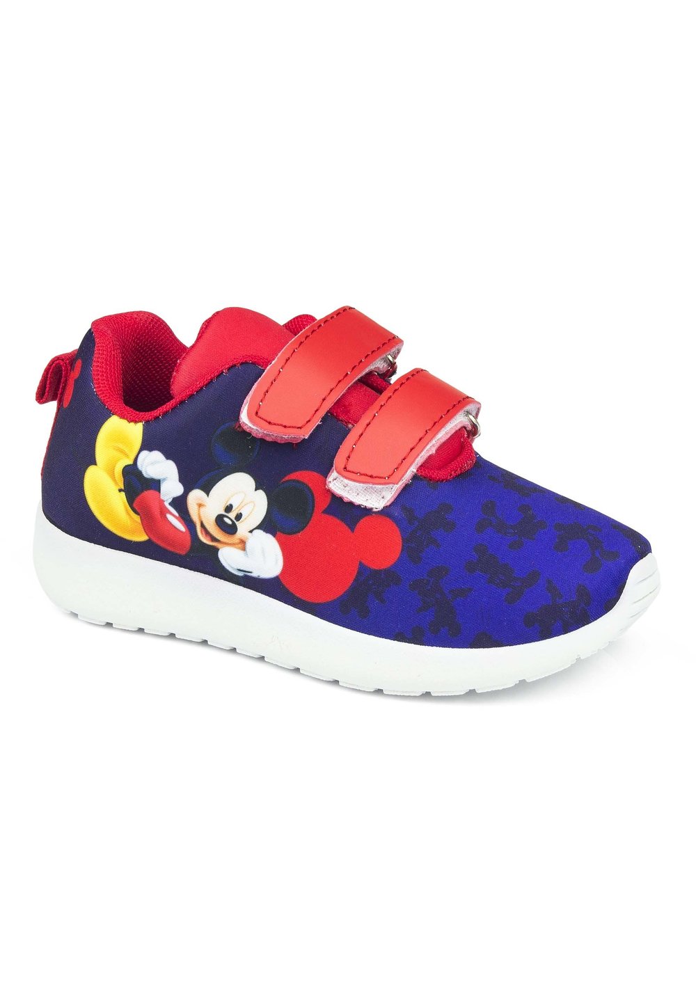 Incaltaminte sport cu scai, Mickey, bluemarin cu rosu