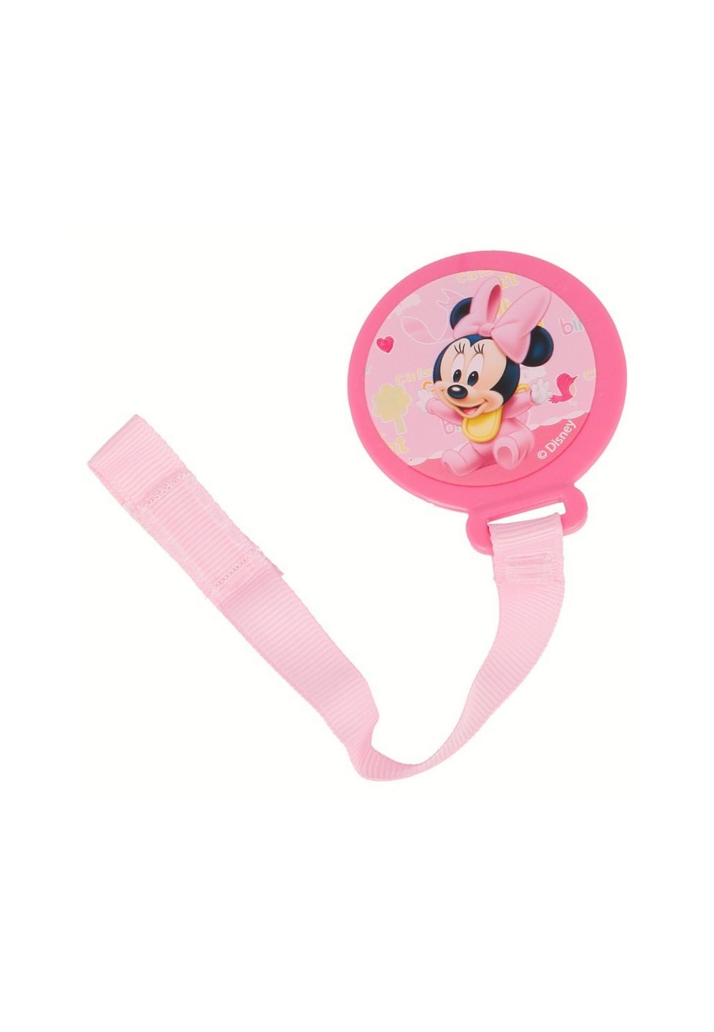Lant pentru suzeta, roz, Minnie Mouse