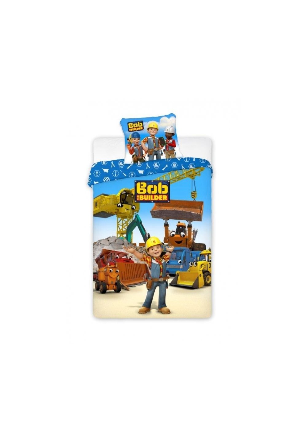 Lenjerie de pat, Bob the builder, 140 x 200 cm