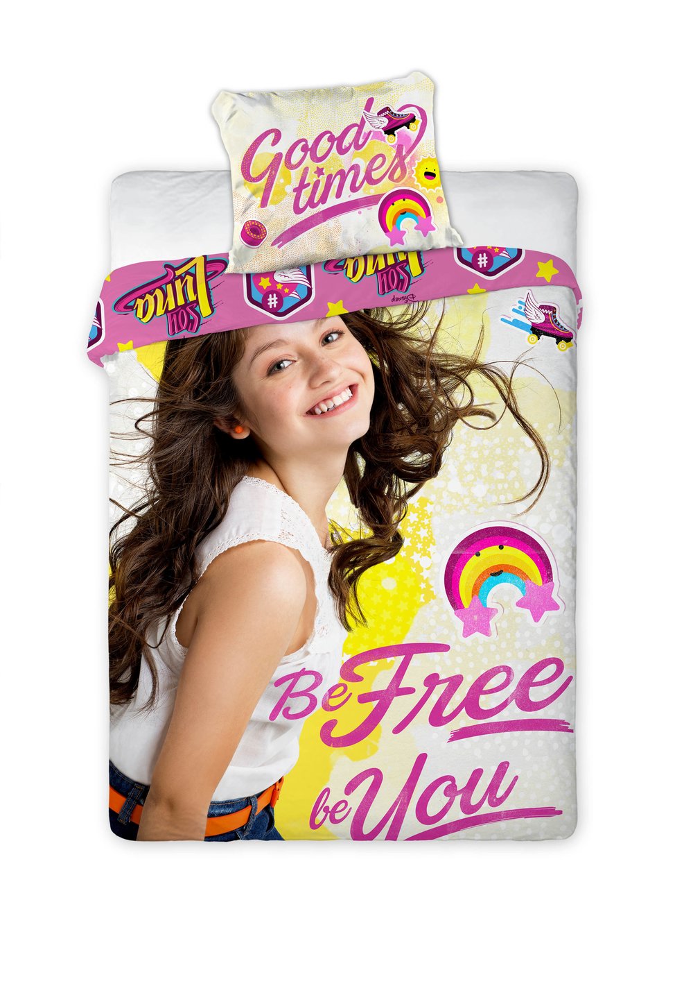 Lenjerie de pat, Soy Luna, be free be you, 160x200cm