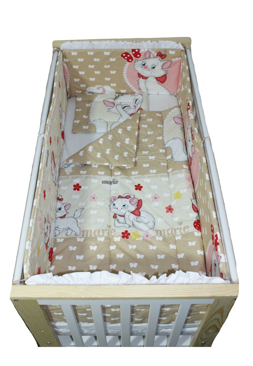 Lenjerie patut, Marie, 5 piese, 120x60 cm