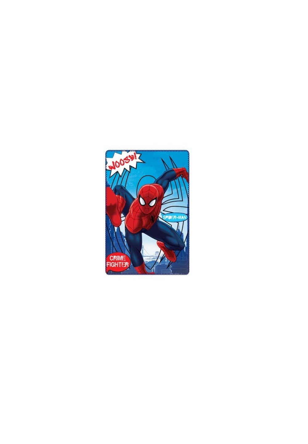 Paturica fleece, Spider-Man, crime fighter, 100x150cm