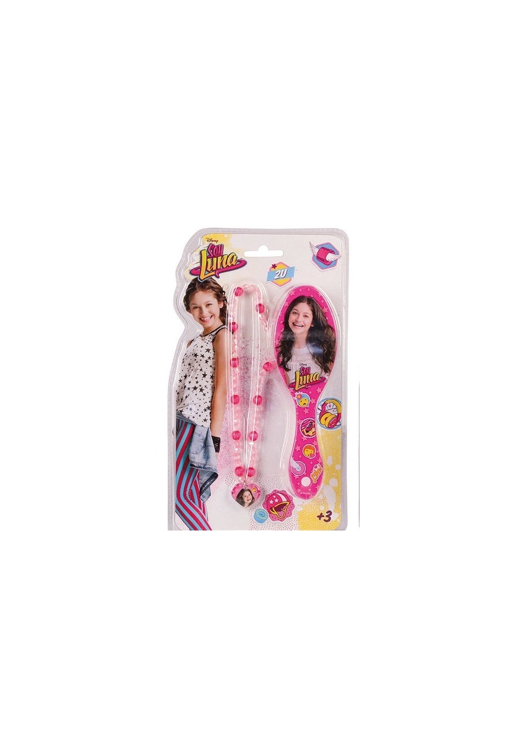Perie par + colier, roz
