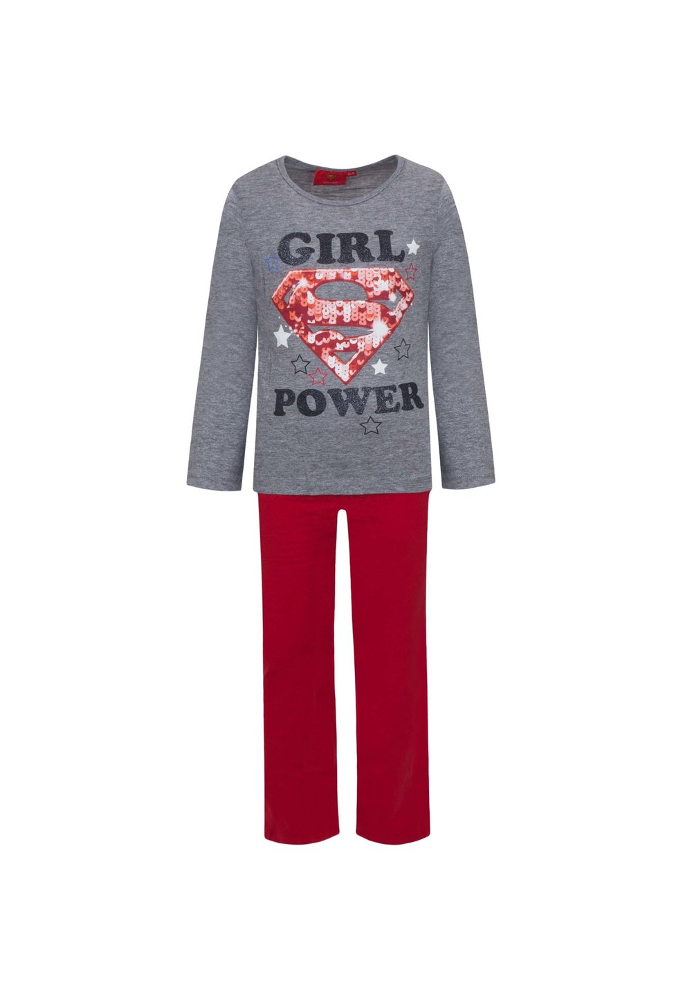 Pijama, Super girl, gri imagine