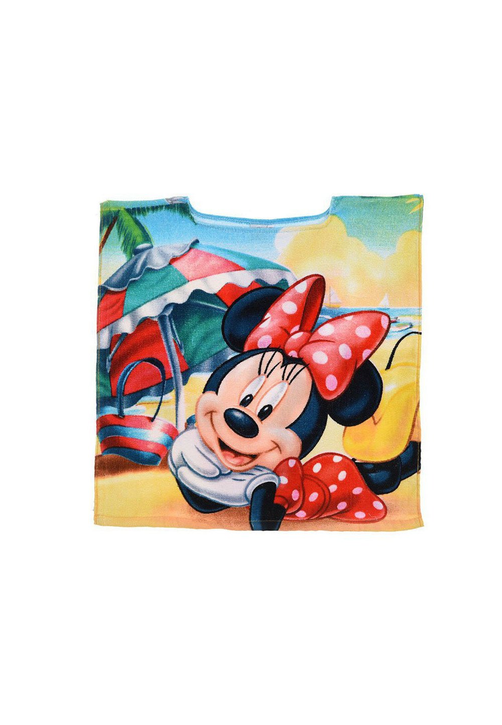 Poncho, Minnie Mouse cu fundita rosie imagine