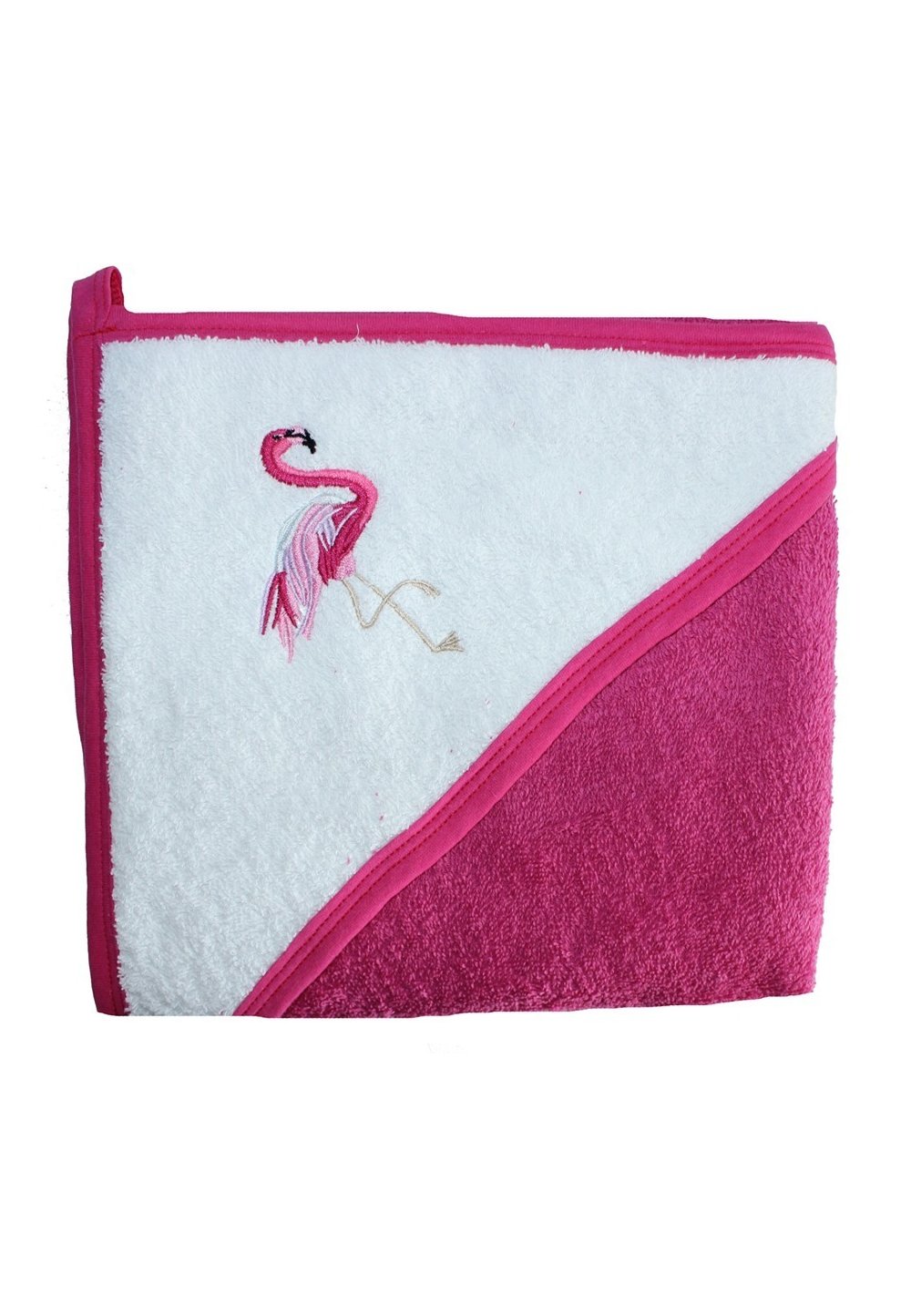 Prosop bumbac, roz inchis, flamingo, 80 x 100 cm