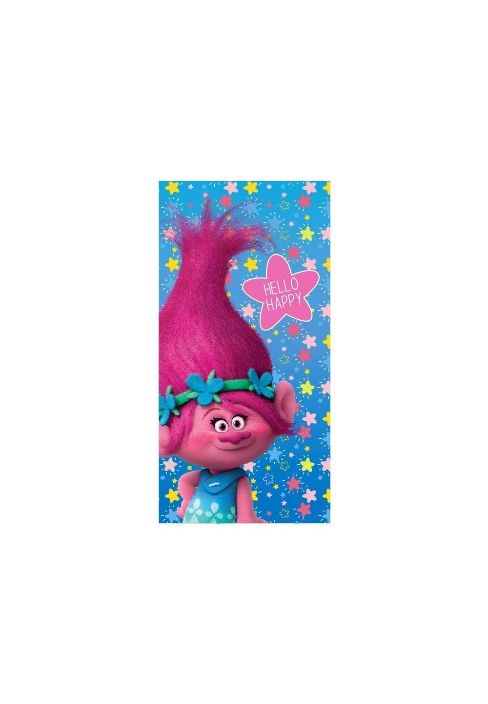 Prosop de plaja, Poppy, Trolls, 70x140cm