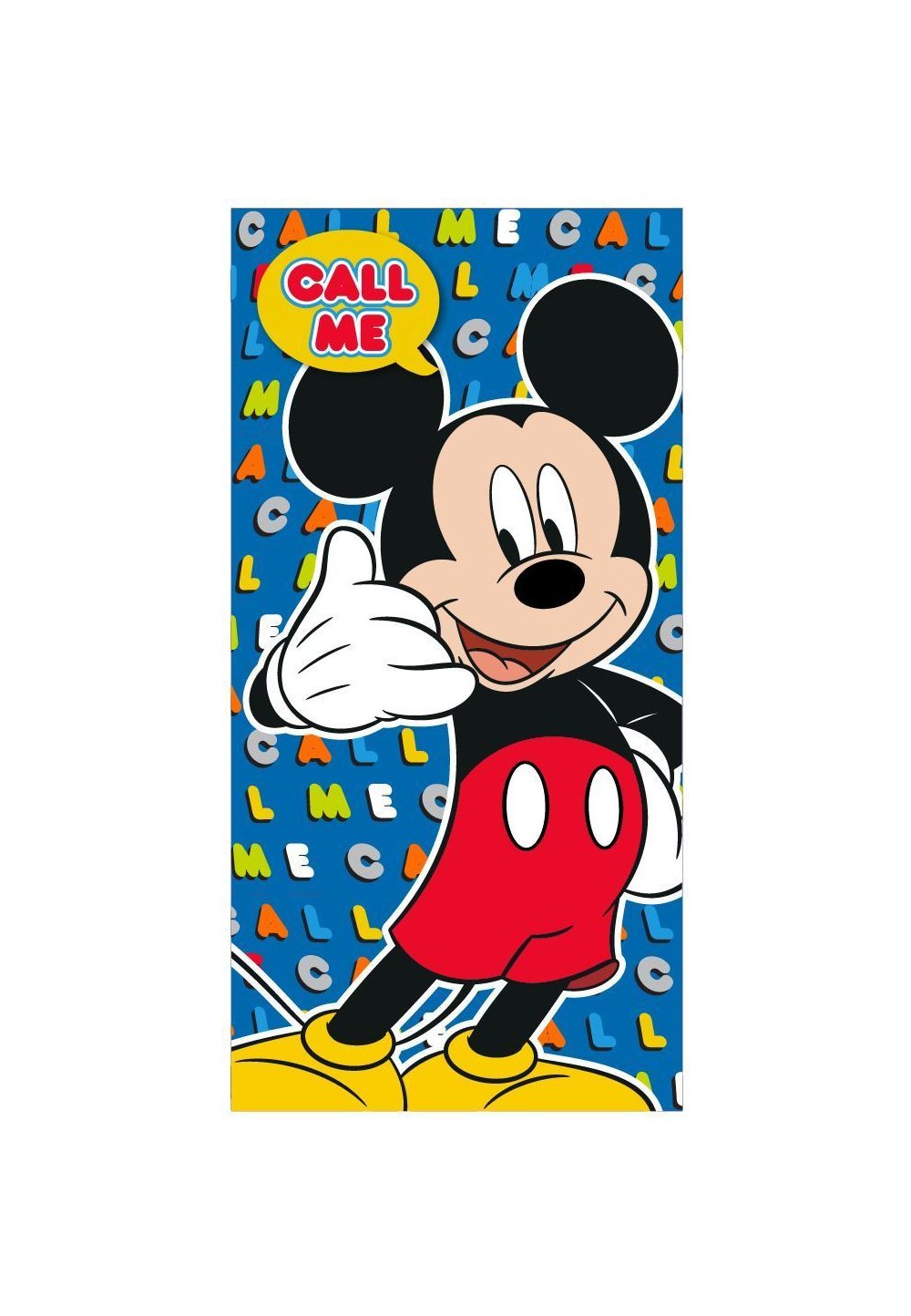 Prosop, Mickey Mouse, Call me, 70x140cm