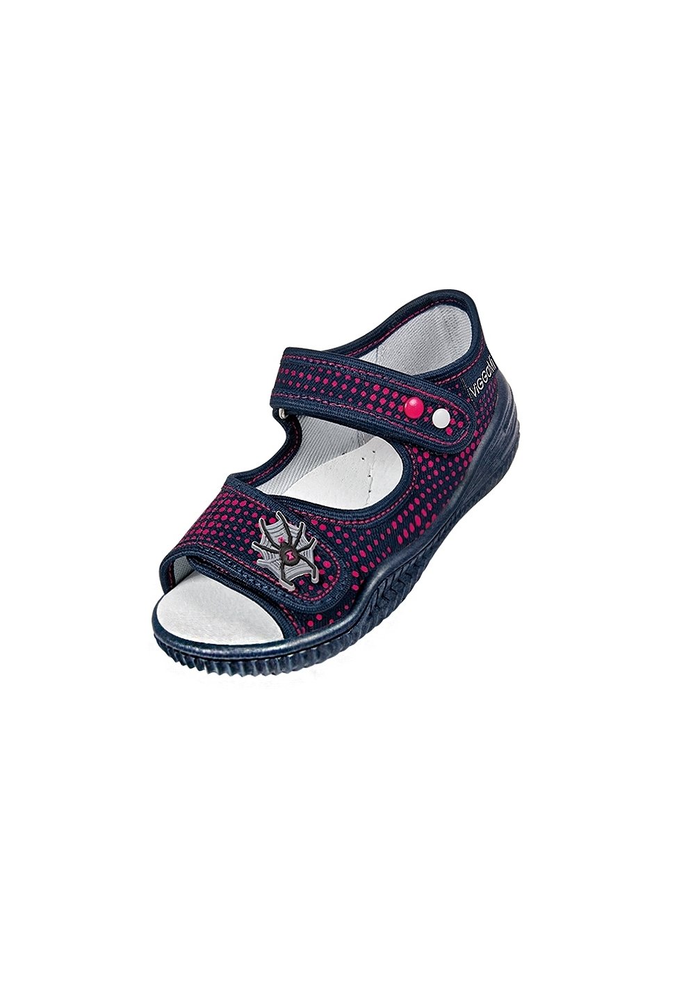 Sandale, bluemarin cu buline rosii, Spider