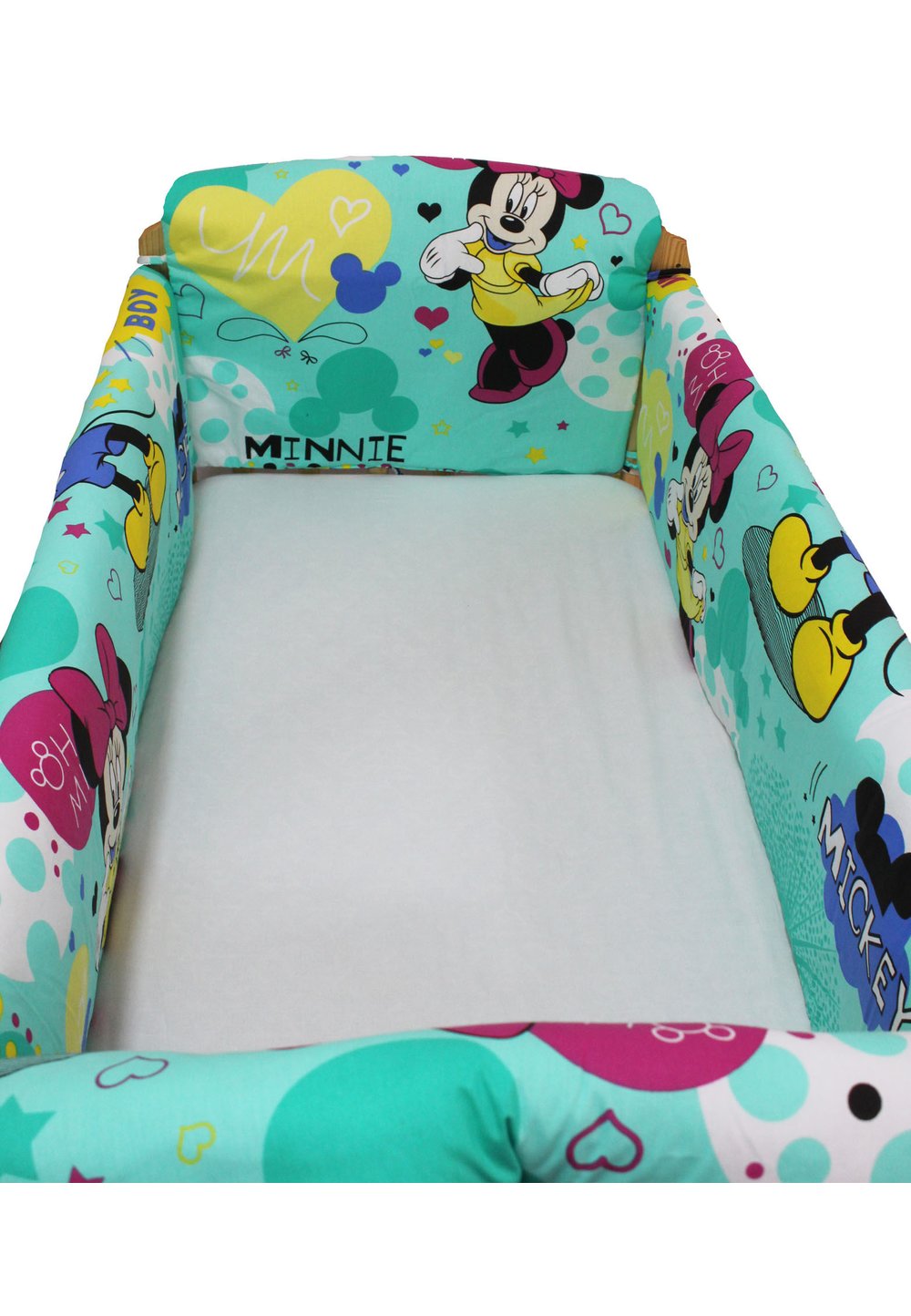 Set aparatoare patut, Maxi, Minnie si Mickey, 120 x 60 cm