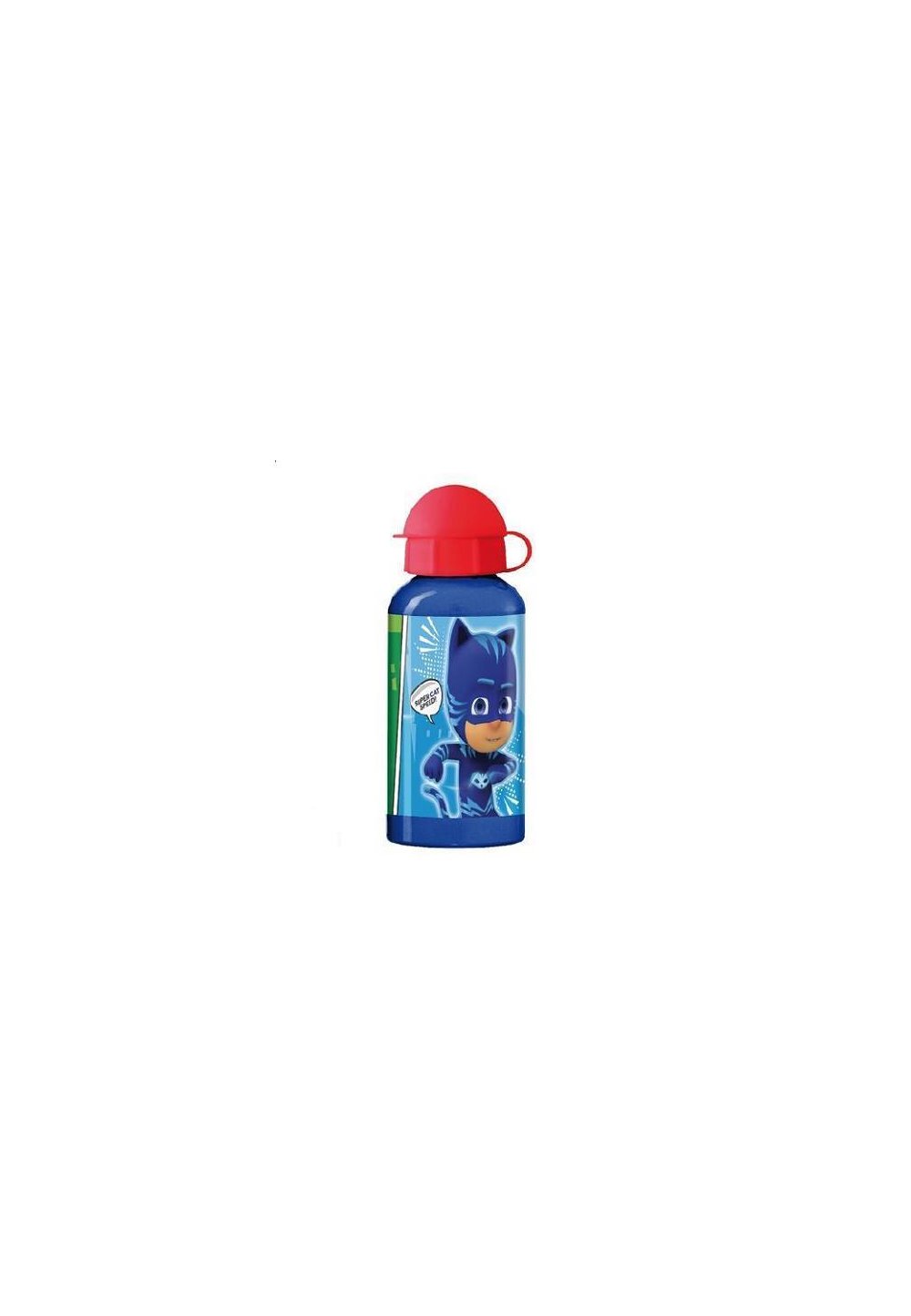 Sticla de aluminiu 400 ml, Eroii in Pijama, albastra
